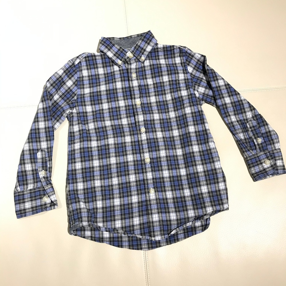 J.Crew Crewcuts Boys Plaid Button Down Shirt